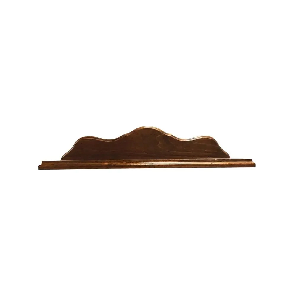 Vintage Small Wooden shelf w/ Plate Groove Can be Hung Either Way